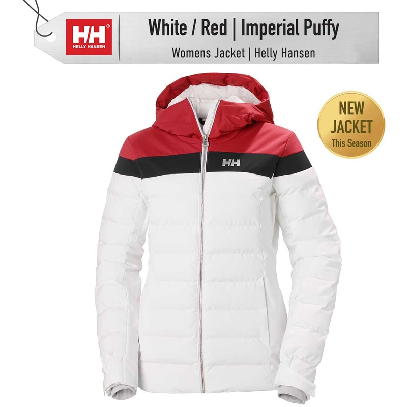 [Jacket] - Womens - Helly Hansen (White/Red/Black | Imperial Puffy)