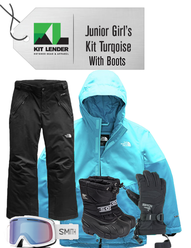 ** DO NOT RENT F24 ** [Complete Outerwear with Boots KIT] - Jr Girls - The North Face (Turquoise | Brianna)