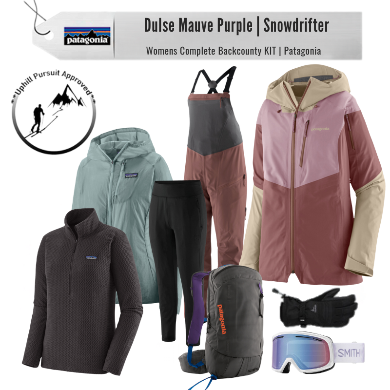 [Complete Backcountry KIT] - Womens - Patagonia (Dulse Mauve Purple | Snowdrifter)