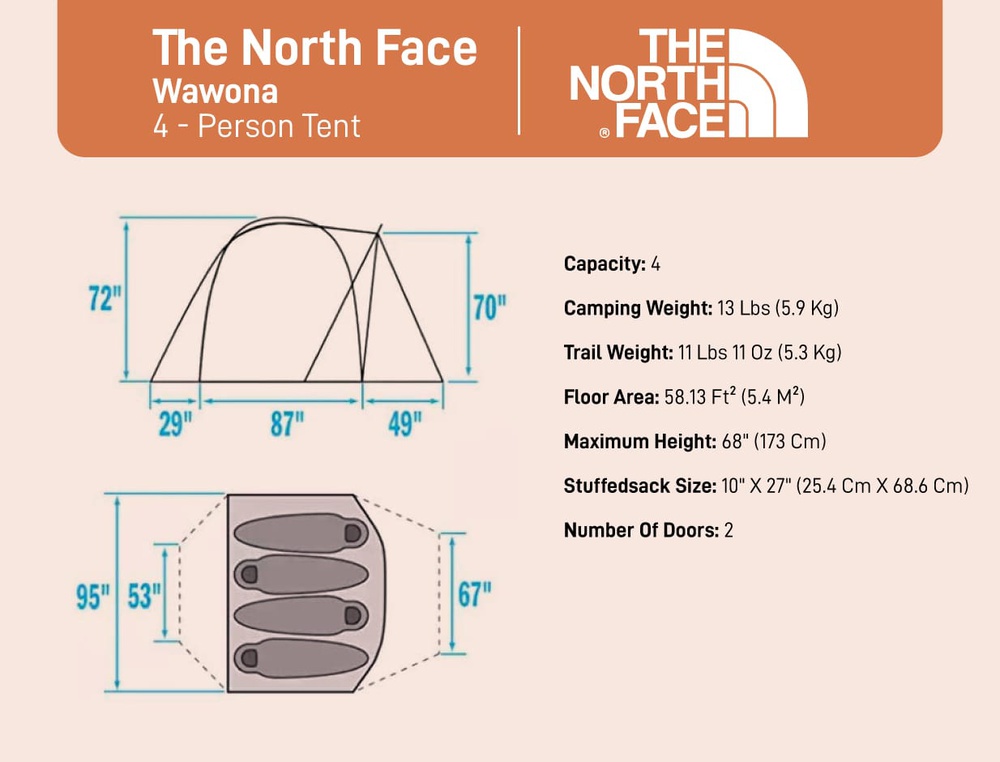 [Tent] - The North Face (Wawona 4 Person)