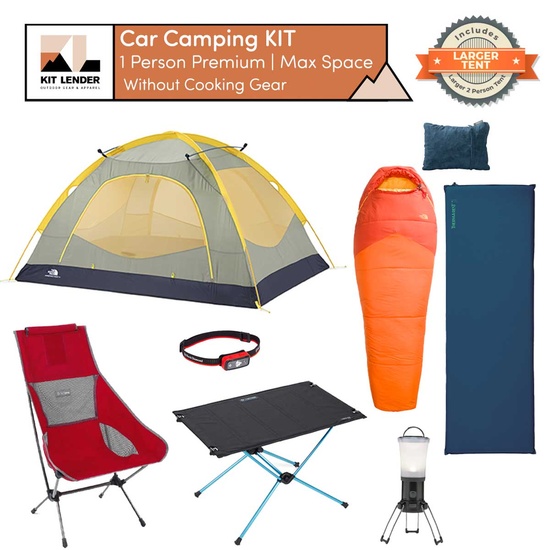 [Car Camping KIT] - 1 Person (Premium | Max Space | No Cooking Gear)