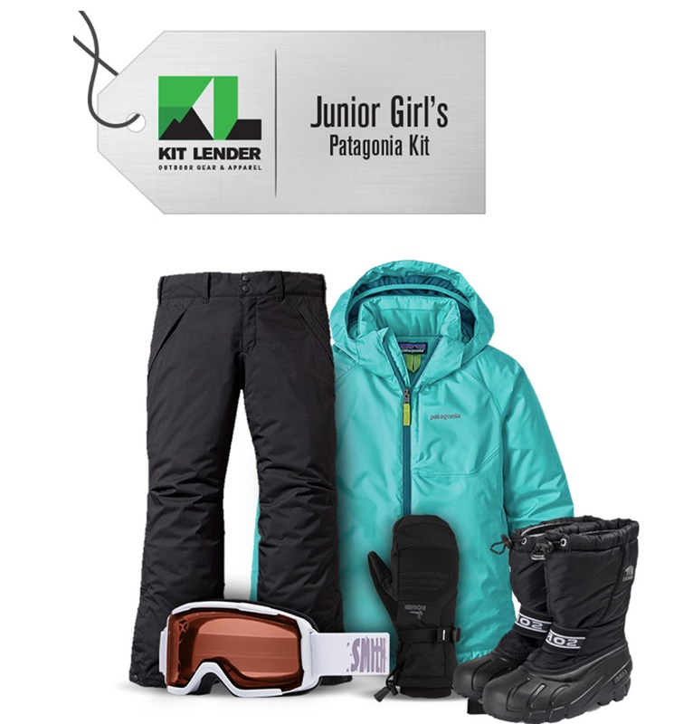 [Complete Outerwear with Boots KIT] - Jr Girls - Patagonia (Turquoise Blue | Snowbelle)
