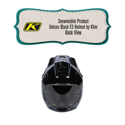 [Snowmobile Helmet] - Unisex - Klim (Black | F3 Helmet)
