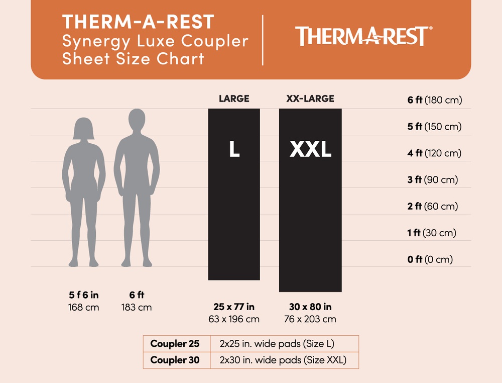 [Sleeping Pad Sheet] - Thermarest (Luxe | 2 Pad Coupler)