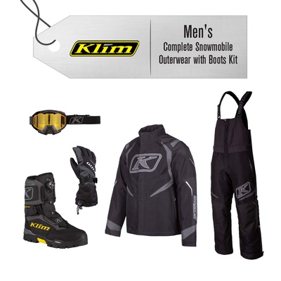[Complete Snowmobile Outerwear with Boots KIT] - Mens - Klim (Klimate)
