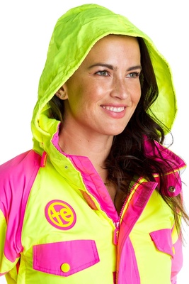 ** REMOVED S24 ** [One-Piece Ski Suit] - Womens - Tipsy Elves (Neon Yellow | Powder Blaster)