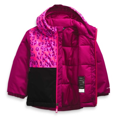 **SOLD** [Complete Outerwear with Boots KIT] - Toddler Girls - The North Face (Cabaret Pink Leopard | Snowquest)
