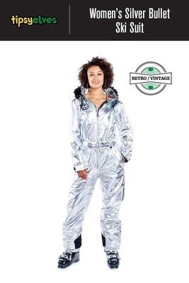 ** REMOVED S24 ** [Complete Outerwear with Boots KIT] - Women's - Tipsy Elves (Silver | Silver Bullet)