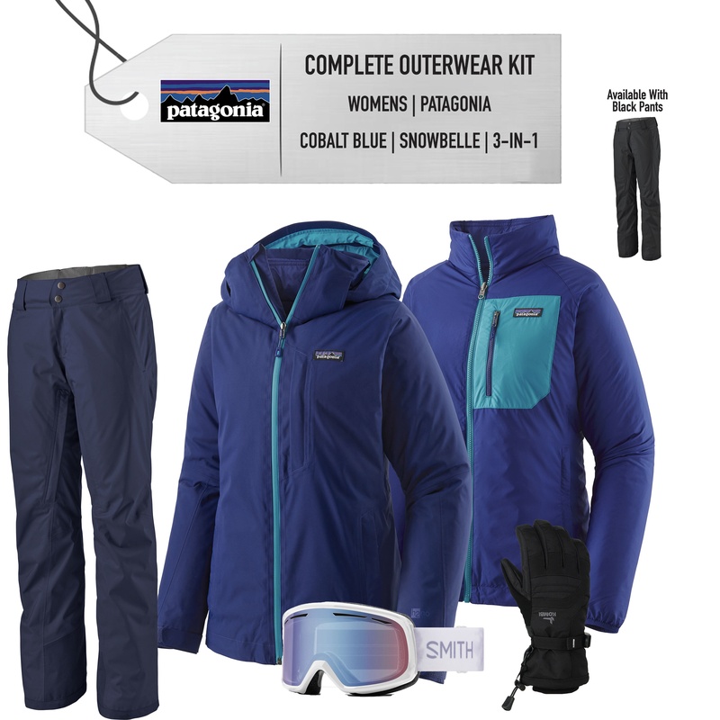 ** REMOVED S24 ** [Complete Outerwear KIT] - Womens - Patagonia (Cobalt Blue | 3-in-1)