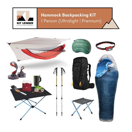 Hammock Backpacking KIT - 1 Person (Ultralight | Premium)