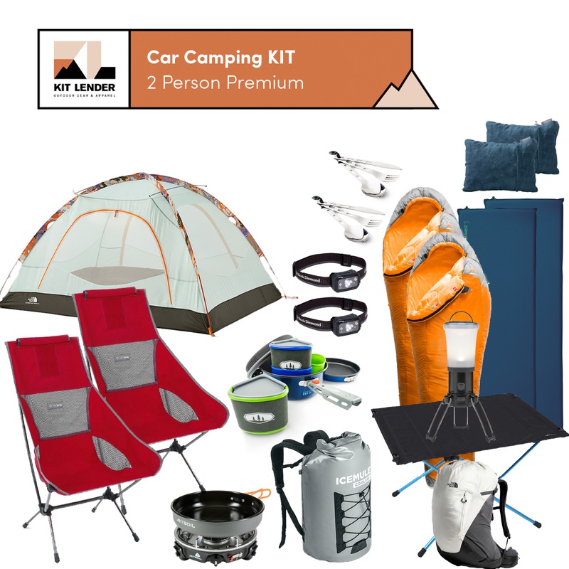 Mecánico Confinar Charlotte Bronte Car Camping KIT] - 2 Person (Premium) | Kit Lender - Simple Ski and  Snowboard Clothing Rentals for Your Next Trip