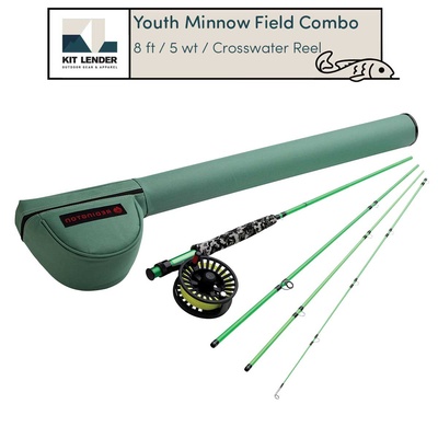 [Fly Fishing Field Kit] - Youth - Redington (Minnow | Crosswater Reel | 5 wt / 8ft / 4pc)