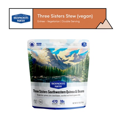 [Entree - Vegetarian] - Backpackers Pantry (Three Sisters Stew (vegan) | Double Serving)