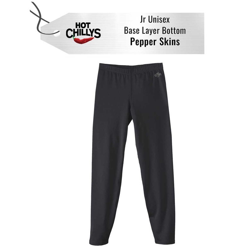[Base Layer Bottom] - Jr Unisex - Hot Chillys (Black | Pepper Skins)