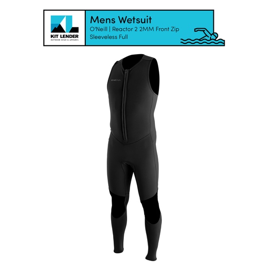 [Wetsuit] - Mens - O'Neill (Reactor 2 2MM Front Zip Sleeveless Full)