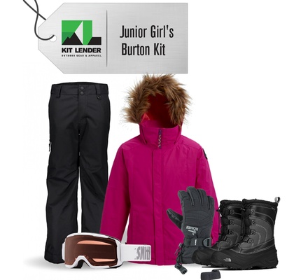 [Complete Outerwear with Boots KIT] - Jr Girls - Burton (Pink w/ Fur | Bennett )