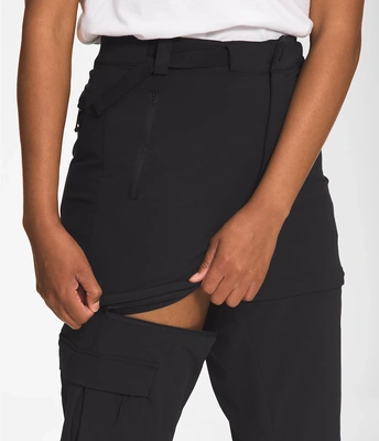 [Hiking Pants] - Womens - The North Face (Black | Zip-off | Bridgeway)