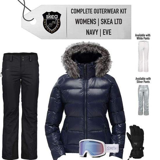 [Complete Outerwear KIT] - Womens - Skea (Navy | Fur Hood | Eve Parka)