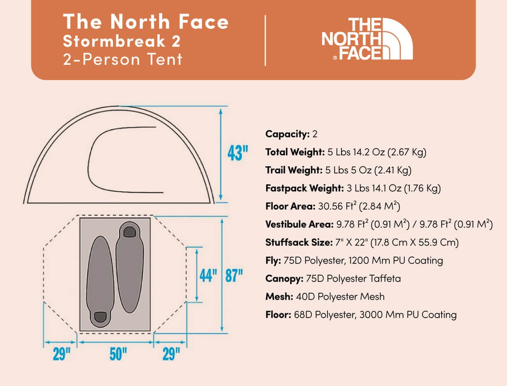 [Tent] - The North Face (Stormbreak 2 Person)