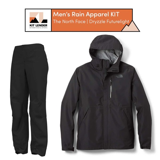 [Rain Apparel KIT] - Men's - The North Face (Dryzzle Futurelight)