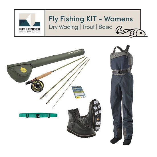Fly Fishing KIT] - Womens - (Dry Wading, Trout, Basic)