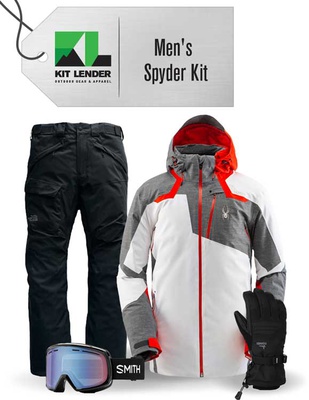 [Complete Outerwear KIT] - Mens - Spyder (White | Leader | Gore-Tex)
